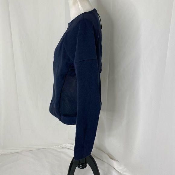 Nike Women’s sweatshirt Blue Pullover Mesh Back Athletic Size Medium - Picture 6 of 9